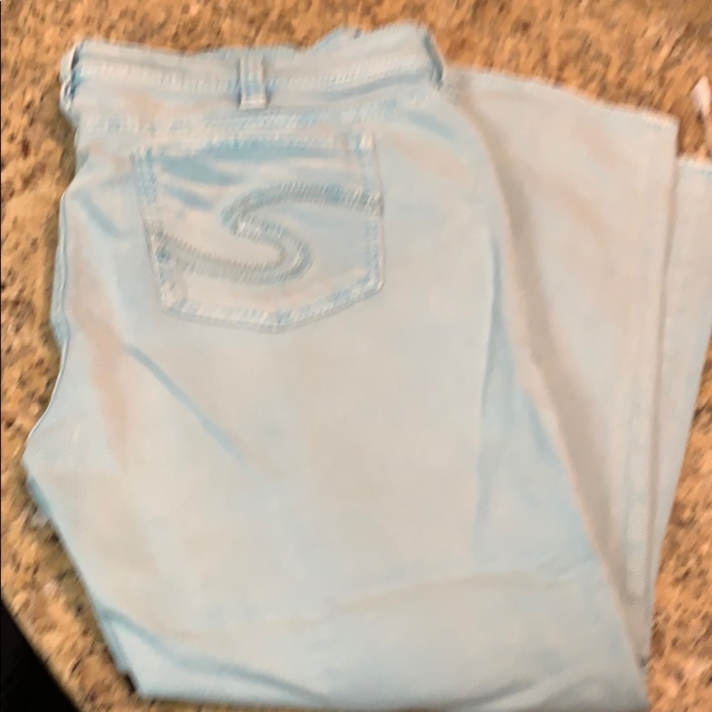 Silver turquoise jeans
